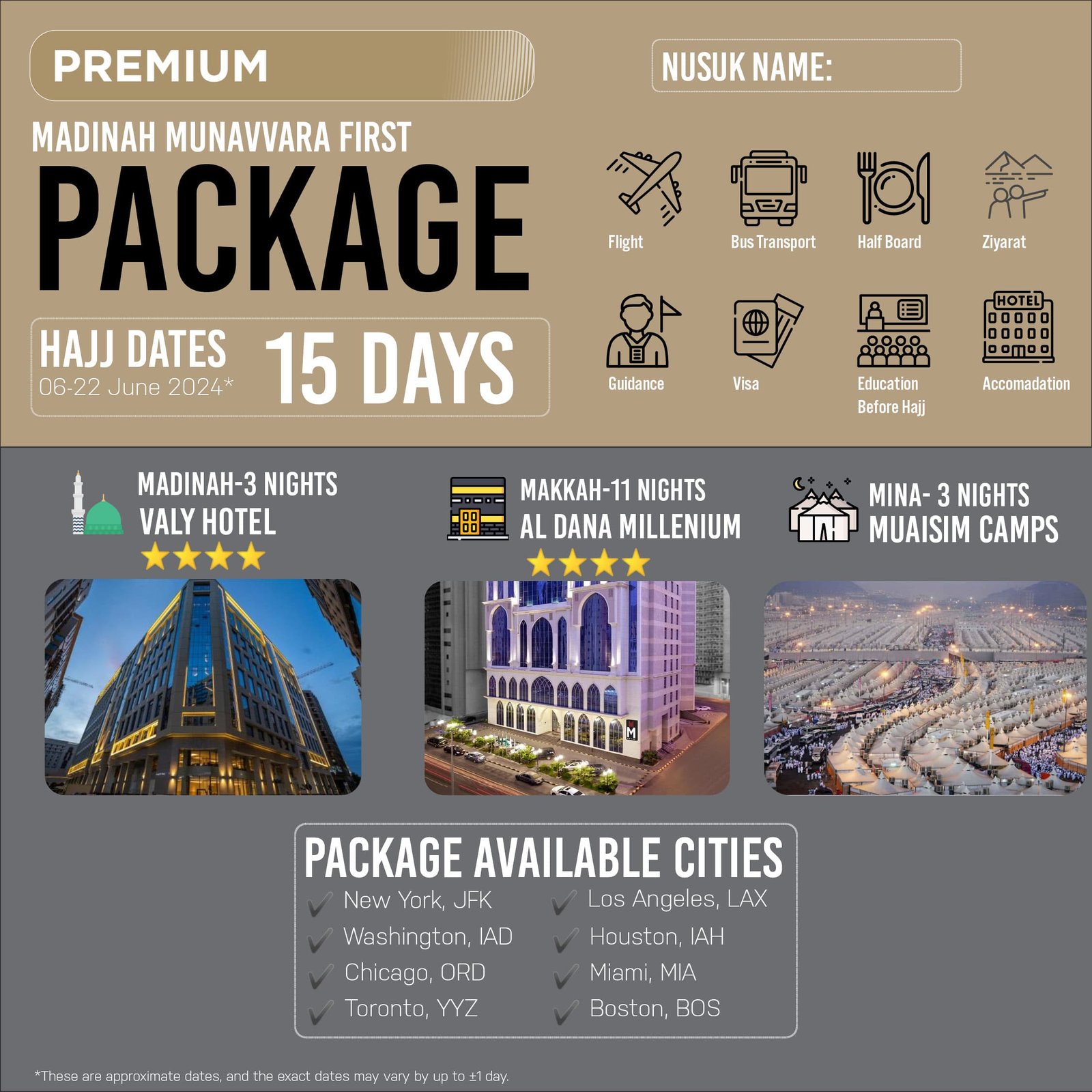 Hajj packages 2024 Hajj 2024 from USA